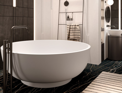 Baignoire îlot 150 BELINDA Solid Surface