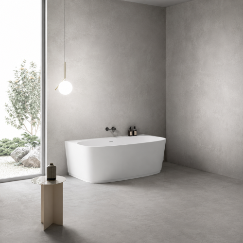 Bañera adosada a pared de Solid Surface 160 cm | 3312