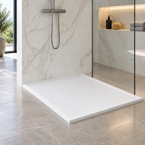 Plato de ducha a medida Glacier White | 5033